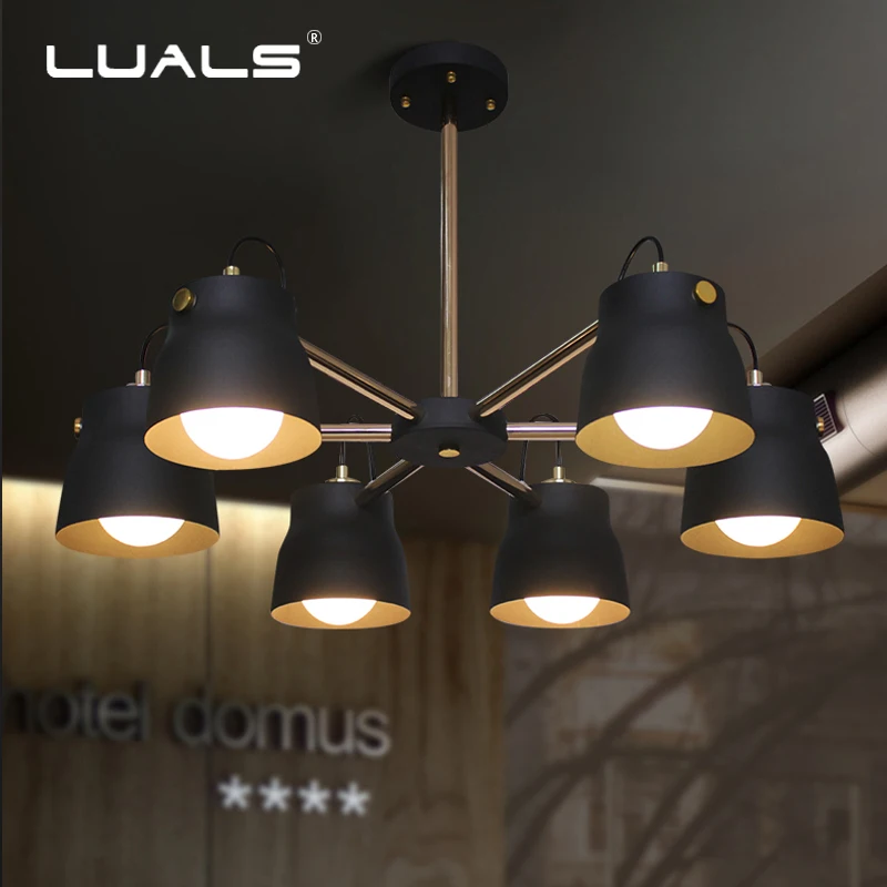 LUALS Nordic Pendant Lamps Retro Pendant Lights Simple Iron Lamp Shade Suspension Luminaire Art Deco Lighting Led Hanging Light
LUALS Nordic Pendant Lamps Retro Pendant Lights Simple Iron Lamp Shade Suspension Luminaire Art Deco Lighting Led Hanging Light