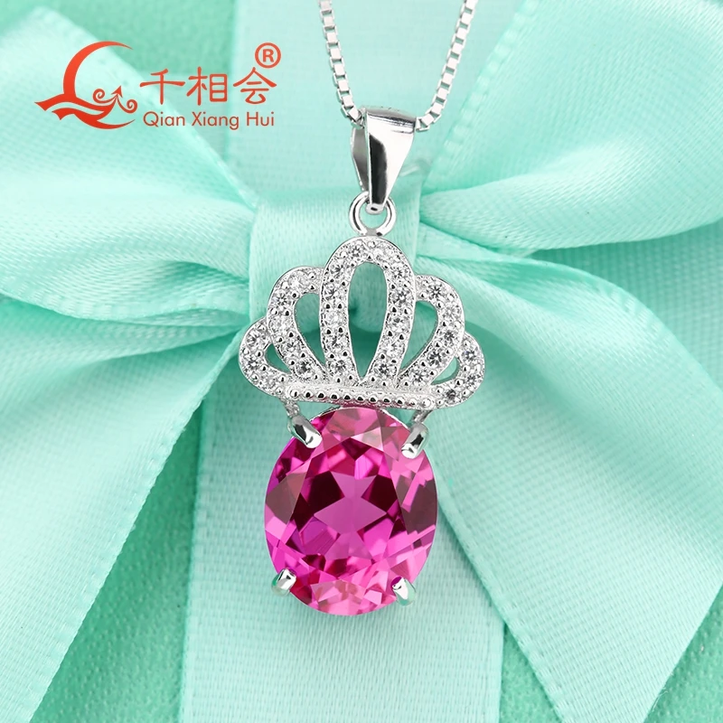 High quality crown shape rose 3# 925 sliver pendant necklace jewelry | Украшения и аксессуары