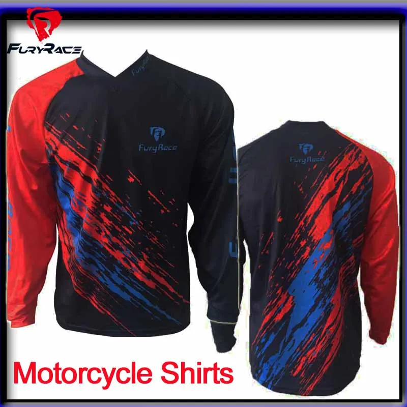 Бренд Fury Racing оригинал мужская майка MTB Джерси DH одежда для мотокросса футболка