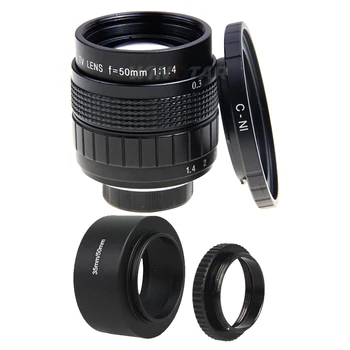 FUJIAN 50mm f/1.4 CCTV F1.4 Lens + C-N1 Mount + Lens Hood + Macro Ring for Nikon AW1, S2, J4, V3, J3, V2, J2, S1, J1, V1,N1
FUJIAN 50mm f/1.4 CCTV F1.4 Lens + C-N1 Mount + Lens Hood + Macro Ring for Nikon AW1, S2, J4, V3, J3, V2, J2, S1, J1, V1,N1