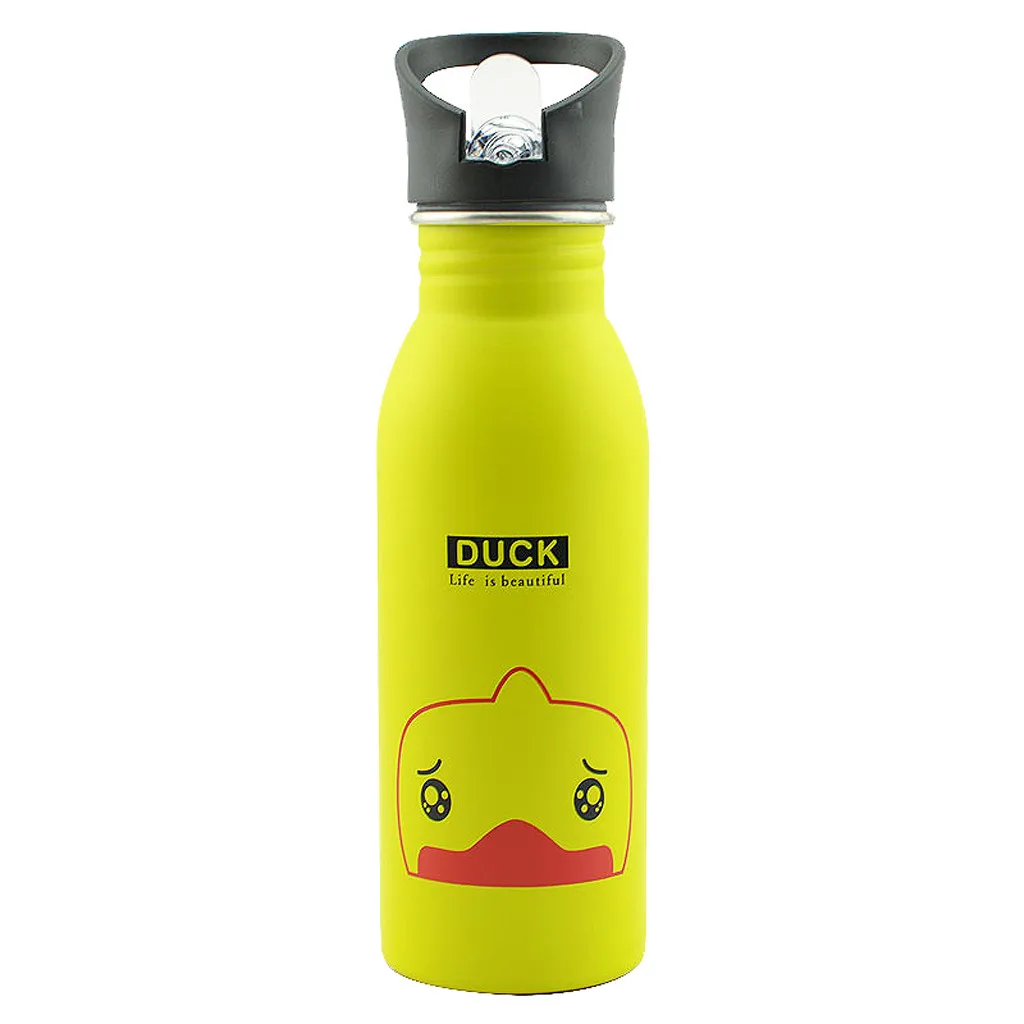 

Portable Stainless Steel Cute Animal Pattern Cup Outdoor Sports Bottle Travel Camping Cold Water Bottle Kids Water Bottle Y1