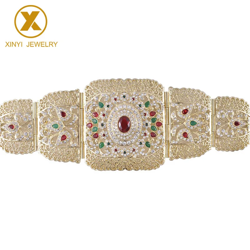European style exquisite rhinestone gold belt with hollowed-out flower crystal long sleeve belly chain lady metal belt
European style exquisite rhinestone gold belt with hollowed-out flower crystal long sleeve belly chain lady metal belt