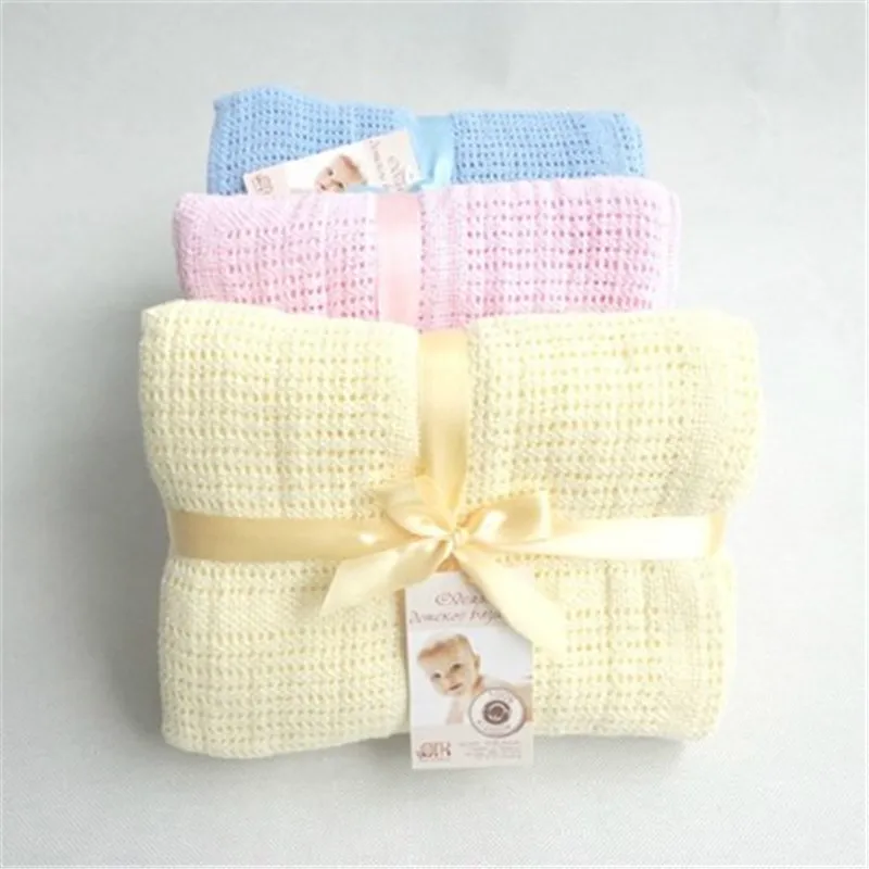 2019 Newborn Baby knited Air-conditioning Blankets Soft Cotton Crochet Summer 90*120cm 100*140cm Hole Wrap Baby Stroller Blanket
2019 Newborn Baby knited Air-conditioning Blankets Soft Cotton Crochet Summer 90*120cm 100*140cm Hole Wrap Baby Stroller Blanket
