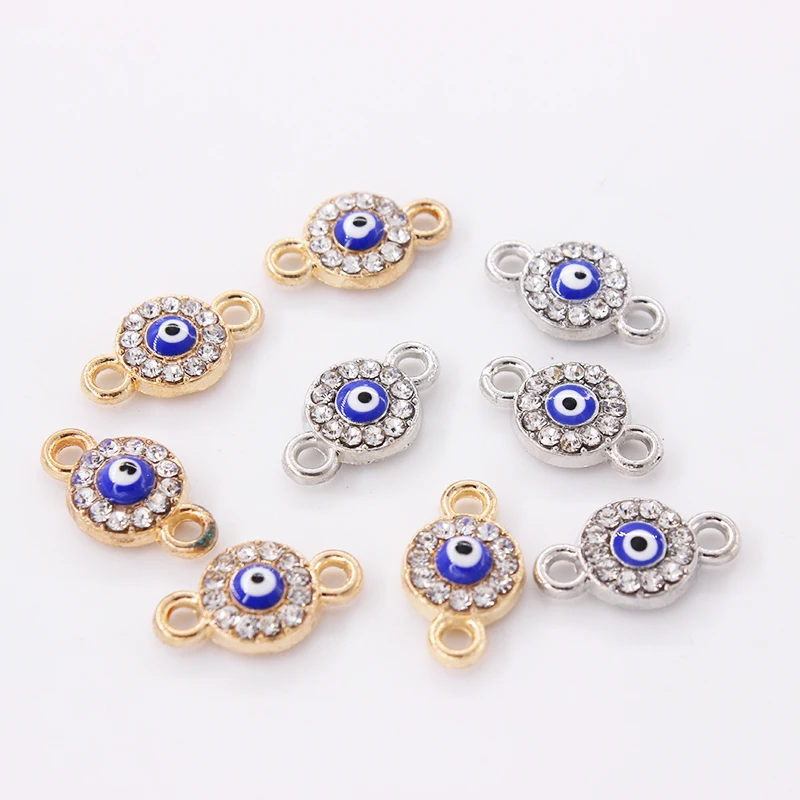 30pcs/lot Blue Eyes Diamond Charms Pendant Bracelet Connectors for DIY Necklace Bracelet Jewelry Making Handmade Accessories
30pcs/lot Blue Eyes Diamond Charms Pendant Bracelet Connectors for DIY Necklace Bracelet Jewelry Making Handmade Accessories