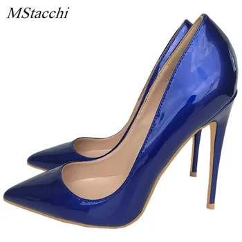 Mstacchi Shiny blue women single shoes shallow mouth patent leather sexy 12cm thin heel party shoe 33-44 bridal zapatos mujer
Mstacchi Shiny blue women single shoes shallow mouth patent leather sexy 12cm thin heel party shoe 33-44 bridal zapatos mujer