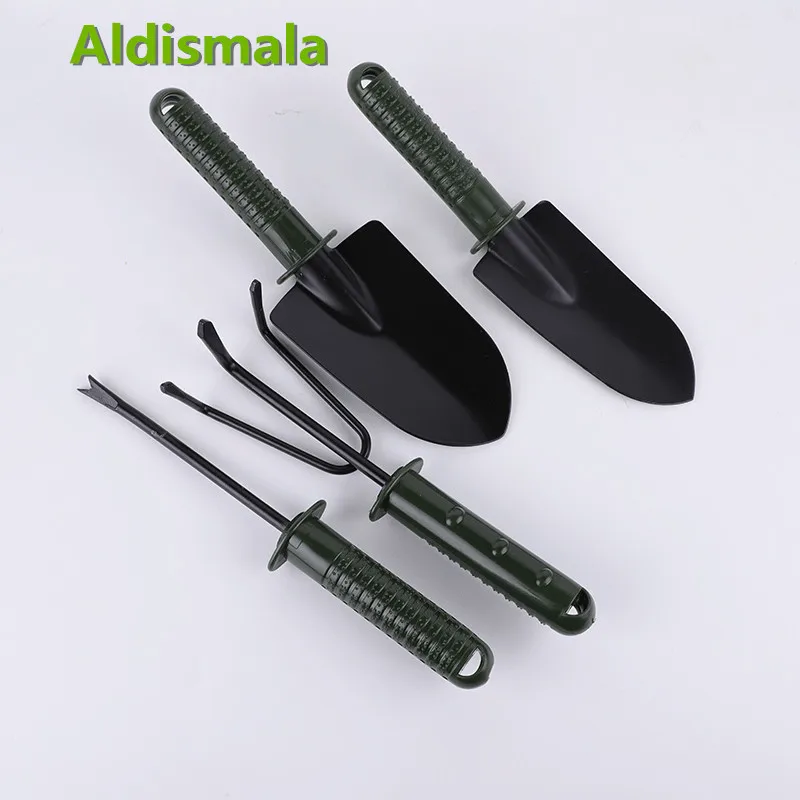 Aldismala NEW 4 pcs Gardening tool set combination flower planting shovel garden plastic handle four-piece flower shovel large 
Aldismala NEW 4 pcs Gardening tool set combination flower planting shovel garden plastic handle four-piece flower shovel large