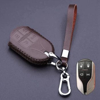 Genuine Leather Car Key Fob Case Cover for Maserati 2014 Quattroporte Ghibli 2017 2018 Levante Car key Holder Auto Accessories
Genuine Leather Car Key Fob Case Cover for Maserati 2014 Quattroporte Ghibli 2017 2018 Levante Car key Holder Auto Accessories