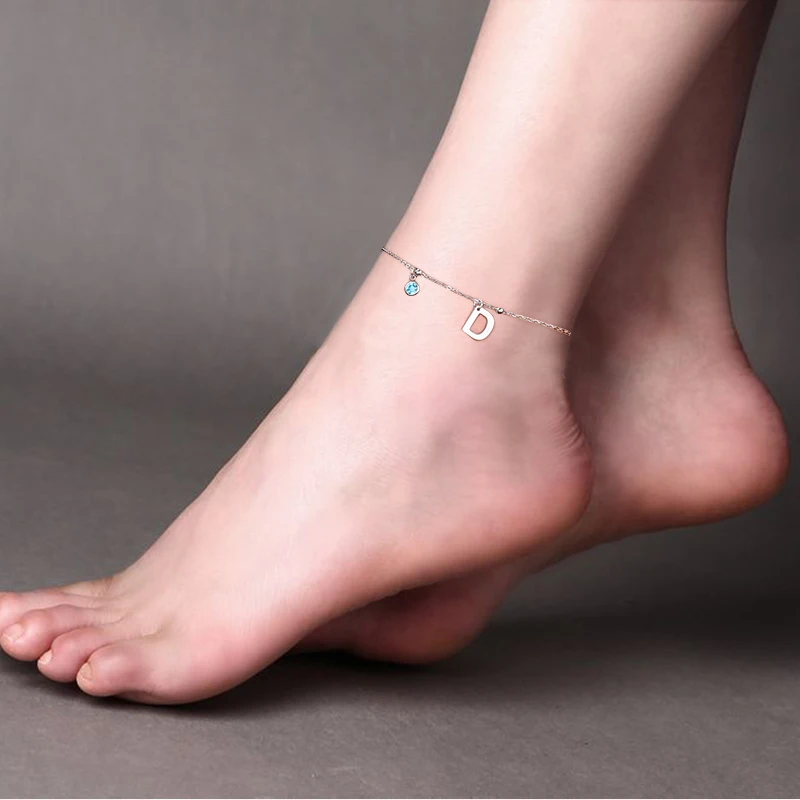Alphabet Initial Birth Stone Summer Vacation Bracelet Barefoot Lucky Stone Stainless Steel Foot Ankle Chain Friendship Gift
Alphabet Initial Birth Stone Summer Vacation Bracelet Barefoot Lucky Stone Stainless Steel Foot Ankle Chain Friendship Gift