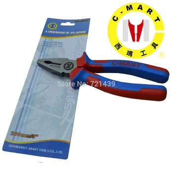 C-mart tools lineman's pliers nipper pincer flat nose tongs sharp nose pinchers B0143-08 crimpring pliers
C-mart tools lineman's pliers nipper pincer flat nose tongs sharp nose pinchers B0143-08 crimpring pliers