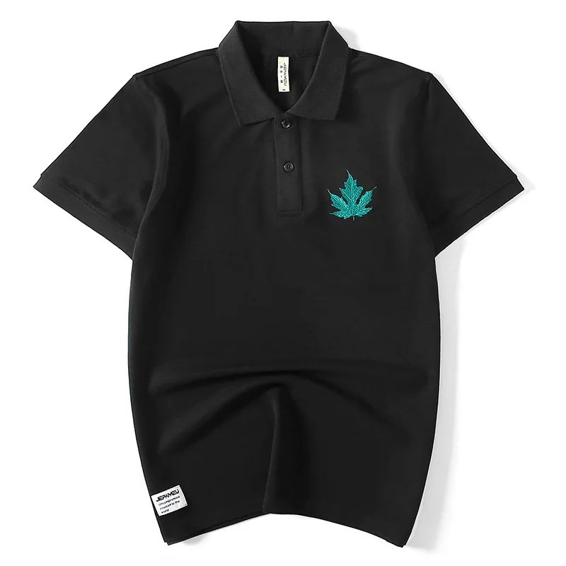 Fashion Summer Leaf Embroidery Polo Shirt Men Casual Brand Men Clothing Short Sleeve Cotton Black Men Polo Shirt Plus Size XXXXL
Fashion Summer Leaf Embroidery Polo Shirt Men Casual Brand Men Clothing Short Sleeve Cotton Black Men Polo Shirt Plus Size XXXXL