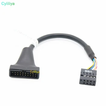 800pcs USB3.0 to USB2.0 9P Male To 20P Female Motherboard Cable Computer Cable Adapter Chassis front turn wiring
800pcs USB3.0 to USB2.0 9P Male To 20P Female Motherboard Cable Computer Cable Adapter Chassis front turn wiring