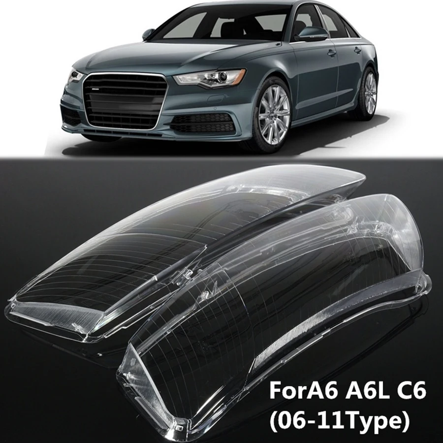 Pair Headlight Lens Lampshade PC Shell Cover Car Housing Right&Left Replacement Lamp Assembly For Audi A6 A6L C6 High Quality 
Pair Headlight Lens Lampshade PC Shell Cover Car Housing Right&Left Replacement Lamp Assembly For Audi A6 A6L C6 High Quality