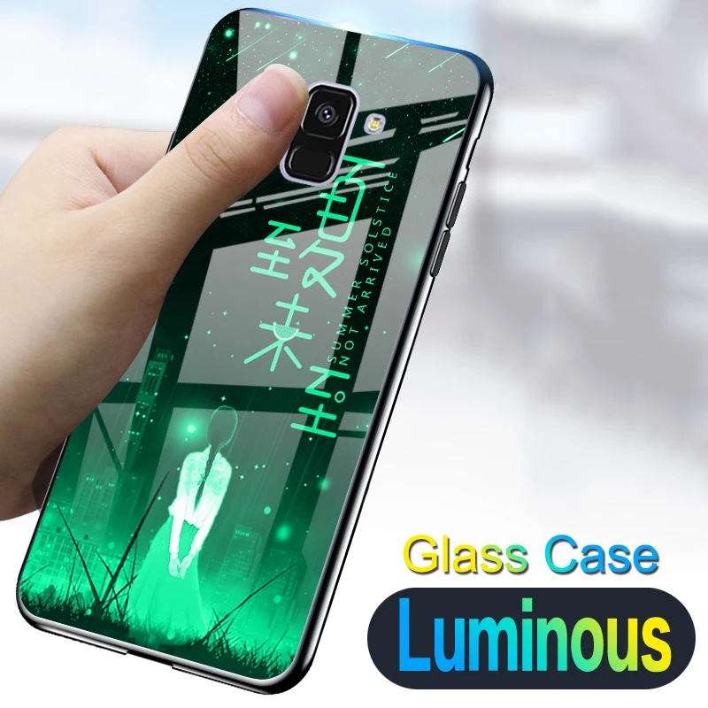 Luminous Tempered Glass Case For Samsung Galaxy A8 2018 Luxury Silicone Shine Case For Samsung A8 Plus A8+ Back Cover
Luminous Tempered Glass Case For Samsung Galaxy A8 2018 Luxury Silicone Shine Case For Samsung A8 Plus A8+ Back Cover