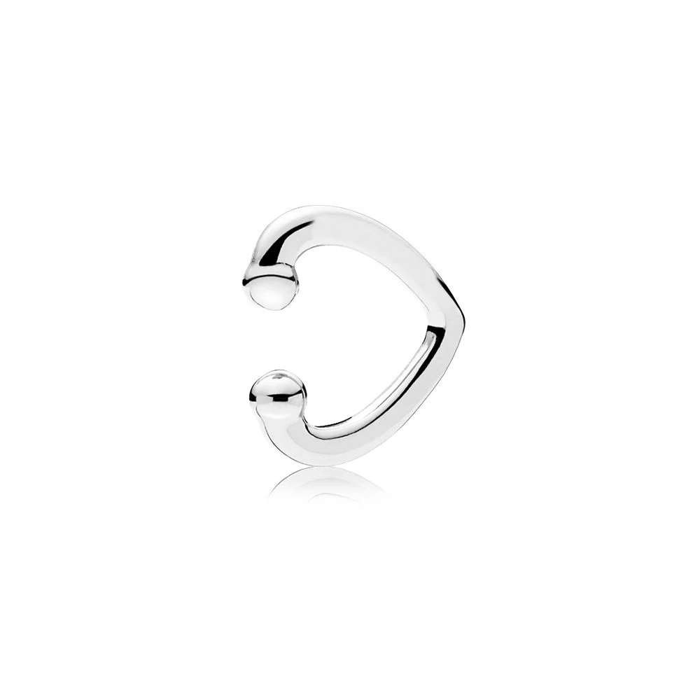 Real 925 Sterling Silver Open Heart Ear Cuff Pandora Original Earrings With Clear CZ For Women Charm Bead Gift Diy Jewelry 
Real 925 Sterling Silver Open Heart Ear Cuff Pandora Original Earrings With Clear CZ For Women Charm Bead Gift Diy Jewelry