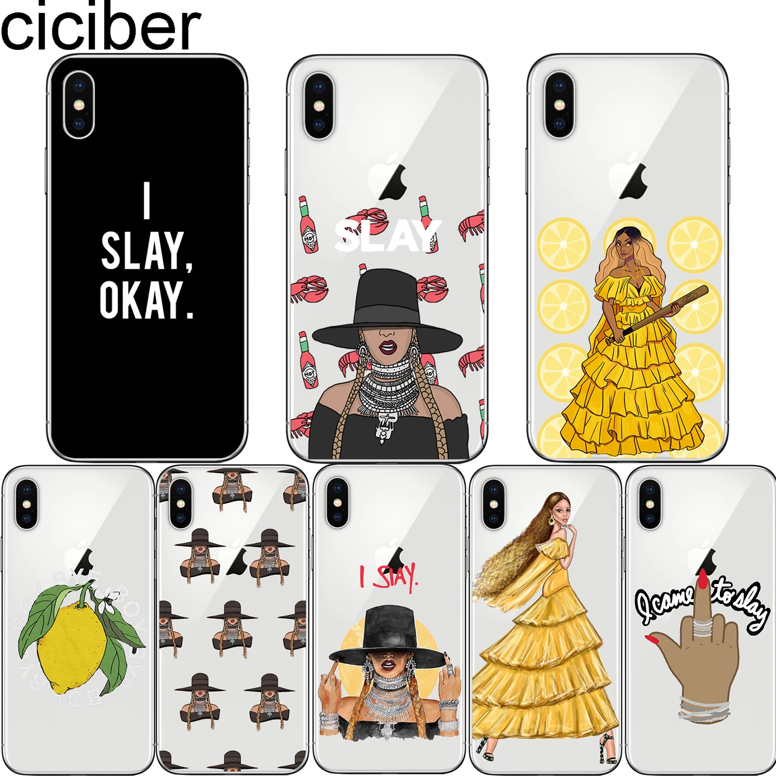 ciciber Beyonce Lemonade soft TPU phone Cases Cover for IPhone 11 Pro Max 6 6S 7 8 Plus 5S SE X XS Max XR Fundas Coque I SLAY
ciciber Beyonce Lemonade soft TPU phone Cases Cover for IPhone 11 Pro Max 6 6S 7 8 Plus 5S SE X XS Max XR Fundas Coque I SLAY
