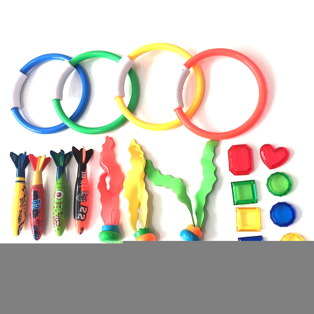19pcs/set Treasures Swimming Pool Funny Games Sticks Balls Plastic Underwater Torpedo Beach Diving Rings Kids Colorful Toys
19pcs/set Treasures Swimming Pool Funny Games Sticks Balls Plastic Underwater Torpedo Beach Diving Rings Kids Colorful Toys