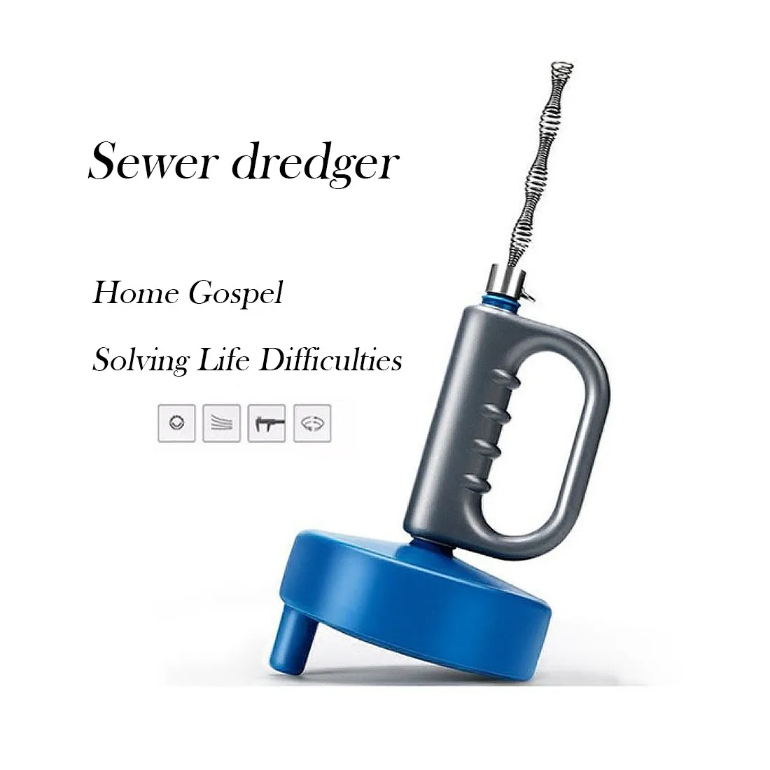 handheld Kitchen Toilet Sewer Blockage Hand Tool Pipe Dredger Drains dredger Cleaning Pipe dredging Kitchen Tool Gadgets #6/6
handheld Kitchen Toilet Sewer Blockage Hand Tool Pipe Dredger Drains dredger Cleaning Pipe dredging Kitchen Tool Gadgets #6/6
