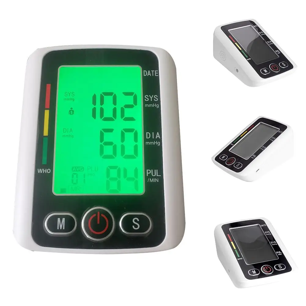 35# Digital Display Upper Arm Blood Pressure Monitor Heart Beat Meter Tonometer with Backlight/Voice Health Care 
35# Digital Display Upper Arm Blood Pressure Monitor Heart Beat Meter Tonometer with Backlight/Voice Health Care