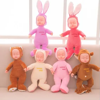 40cm 15.5 Inches Reborn Baby Rabbit Bear Plush Toys Cute Simulated Sleeping Baby Stuffed Calm Dolls for Children Gifts
40cm 15.5 Inches Reborn Baby Rabbit Bear Plush Toys Cute Simulated Sleeping Baby Stuffed Calm Dolls for Children Gifts