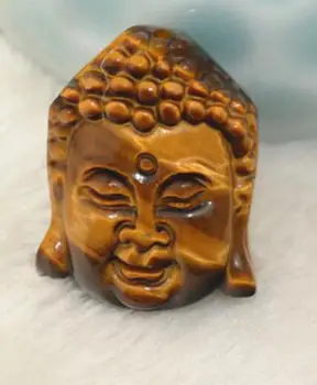 Hand Carved buddha head,tiger eye Gemstone pendant bead,Semiprecioous jewelry buddha pendant,31x24x10mm + Pendant rope
Hand Carved buddha head,tiger eye Gemstone pendant bead,Semiprecioous jewelry buddha pendant,31x24x10mm + Pendant rope