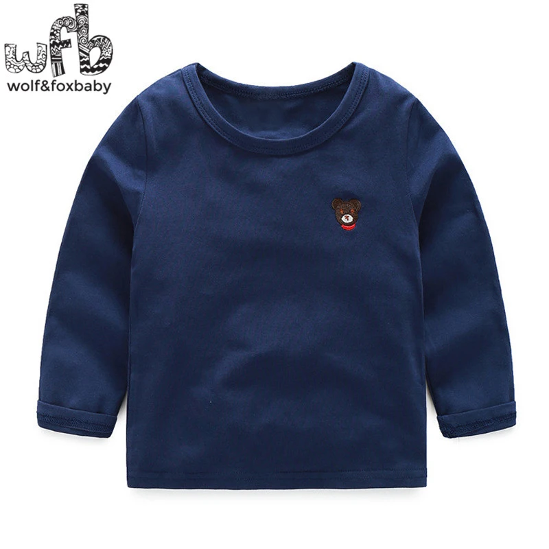Retail 2-8 years t-shirts o-neck full-sleeves solid color cartoon bear kids children spring autumn fall
Retail 2-8 years t-shirts o-neck full-sleeves solid color cartoon bear kids children spring autumn fall