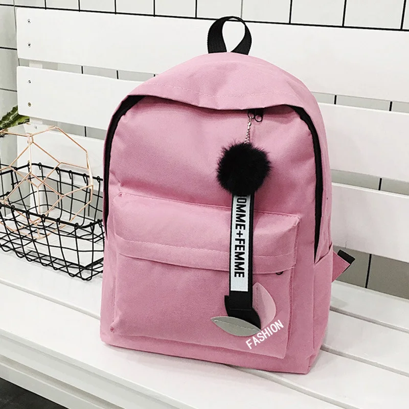 New Fashion Solid Women's Backpack Female Backpacks School Bag For Teenager Girls Fashion Schoolbag Waterproof Nylon Travel Bag 
New Fashion Solid Women's Backpack Female Backpacks School Bag For Teenager Girls Fashion Schoolbag Waterproof Nylon Travel Bag