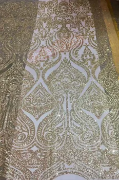 JIANXI.C-41555 African tulle embroidery for party dress glitter sequins French lace fabric
JIANXI.C-41555 African tulle embroidery for party dress glitter sequins French lace fabric