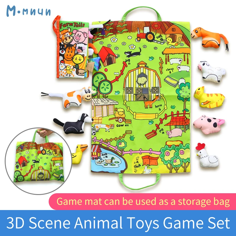 3D Cloth Book Animal Tails Early Educational Set for Infant 8 Plush Animal Toys Game Mat Children Funny Intellectual Development
3D Cloth Book Animal Tails Early Educational Set for Infant 8 Plush Animal Toys Game Mat Children Funny Intellectual Development