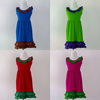 latest fashion children clothing lovely baby dress bottom ruffle cheap baby costumes kids neck ruffle sleeve dress
latest fashion children clothing lovely baby dress bottom ruffle cheap baby costumes kids neck ruffle sleeve dress