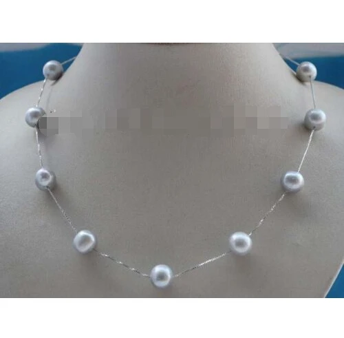 Free shipping 18" Genuine Natural 11mm Gray Round Pearl Necklace Chain 925silver
Free shipping 18" Genuine Natural 11mm Gray Round Pearl Necklace Chain 925silver