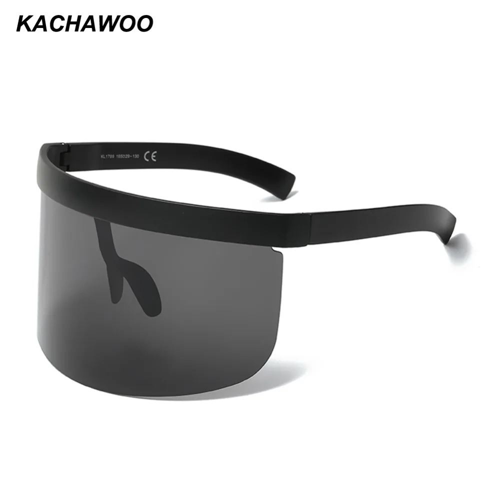 Kachawoo oversized sunglasses one piece men black big size windproof vintage sun glasses for women 2018 summer accessories
Kachawoo oversized sunglasses one piece men black big size windproof vintage sun glasses for women 2018 summer accessories