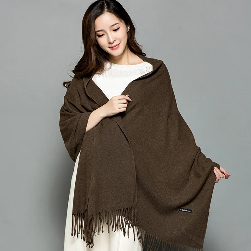 Brand New Ladies Korean Version Of The Tassel Cashmere Versatile Solid Color Scarf Dual-use Students Long Thick Scarf
Brand New Ladies Korean Version Of The Tassel Cashmere Versatile Solid Color Scarf Dual-use Students Long Thick Scarf