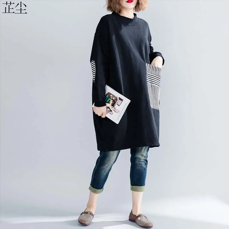 2019 Autumn New Womens Hoodies Plus Size Long Sleeve Harajuku Black Hoodies Vintage Striped Pocket Long Hoodie Sweatshirt 4XL
2019 Autumn New Womens Hoodies Plus Size Long Sleeve Harajuku Black Hoodies Vintage Striped Pocket Long Hoodie Sweatshirt 4XL