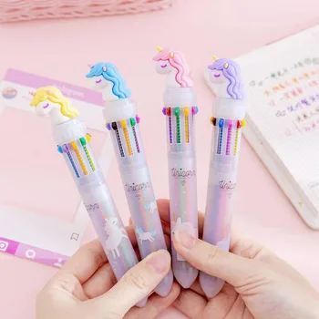 1pc Unicorn 10 Color Pen Ten Colors Ballpoint Color Multi-Function Pen Stationery Shop Small Student Office And School Supplies
1pc Unicorn 10 Color Pen Ten Colors Ballpoint Color Multi-Function Pen Stationery Shop Small Student Office And School Supplies