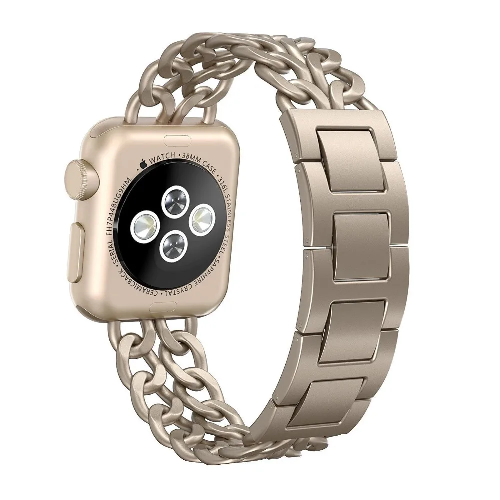 2018 Gold 38/42mm Apple Watchband for Men/Women Stainless Steel Replacement Wrist Strap with Adapters for iWatch Band Detachable
2018 Gold 38/42mm Apple Watchband for Men/Women Stainless Steel Replacement Wrist Strap with Adapters for iWatch Band Detachable