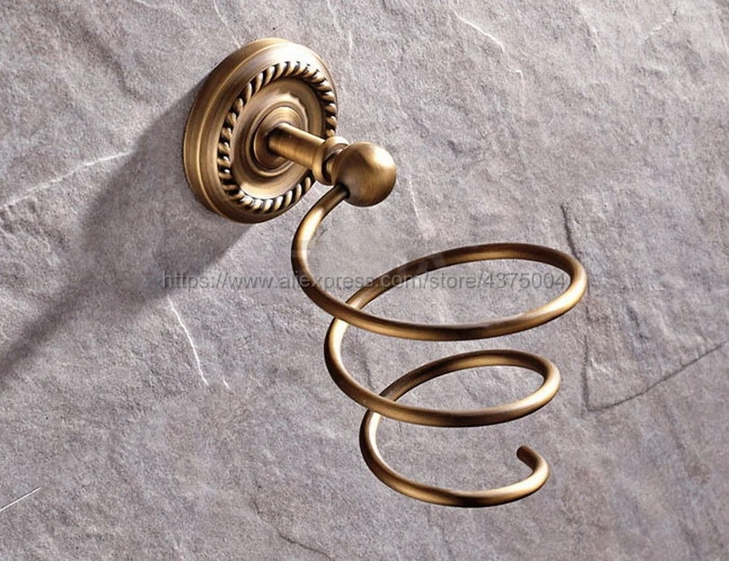 Wall Mounted Brass Antique Hair Dryer Holder Bathroom Wall Suction Hair Dryer Shelf Nba272
Wall Mounted Brass Antique Hair Dryer Holder Bathroom Wall Suction Hair Dryer Shelf Nba272