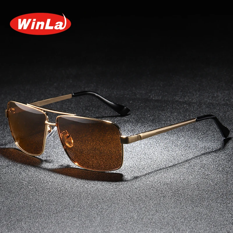 Winla Brand Design Classic Pilot Driving HD Polarized Sunglasses Men Eyewear Square Metal Frame Vintage Male Oculos UV400 WL8024
Winla Brand Design Classic Pilot Driving HD Polarized Sunglasses Men Eyewear Square Metal Frame Vintage Male Oculos UV400 WL8024