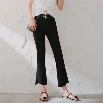 Micro Bell Bottom Pants Female Slim Slimming 2019 New Summer Nine Pants High Fork Slim Suit Pants
Micro Bell Bottom Pants Female Slim Slimming 2019 New Summer Nine Pants High Fork Slim Suit Pants