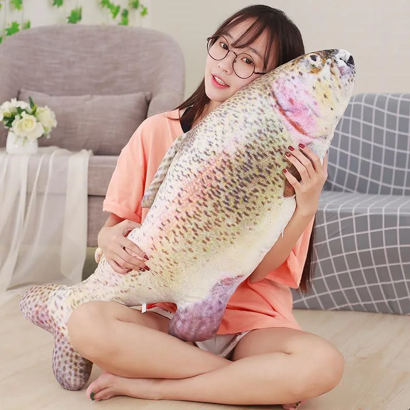 Dorimytrader Pop Lovely Soft Simulation Animal Salmon Fish Plush Toy Big Stuffed Realistic Weever Toy Kids Adults Gift 100cm
Dorimytrader Pop Lovely Soft Simulation Animal Salmon Fish Plush Toy Big Stuffed Realistic Weever Toy Kids Adults Gift 100cm