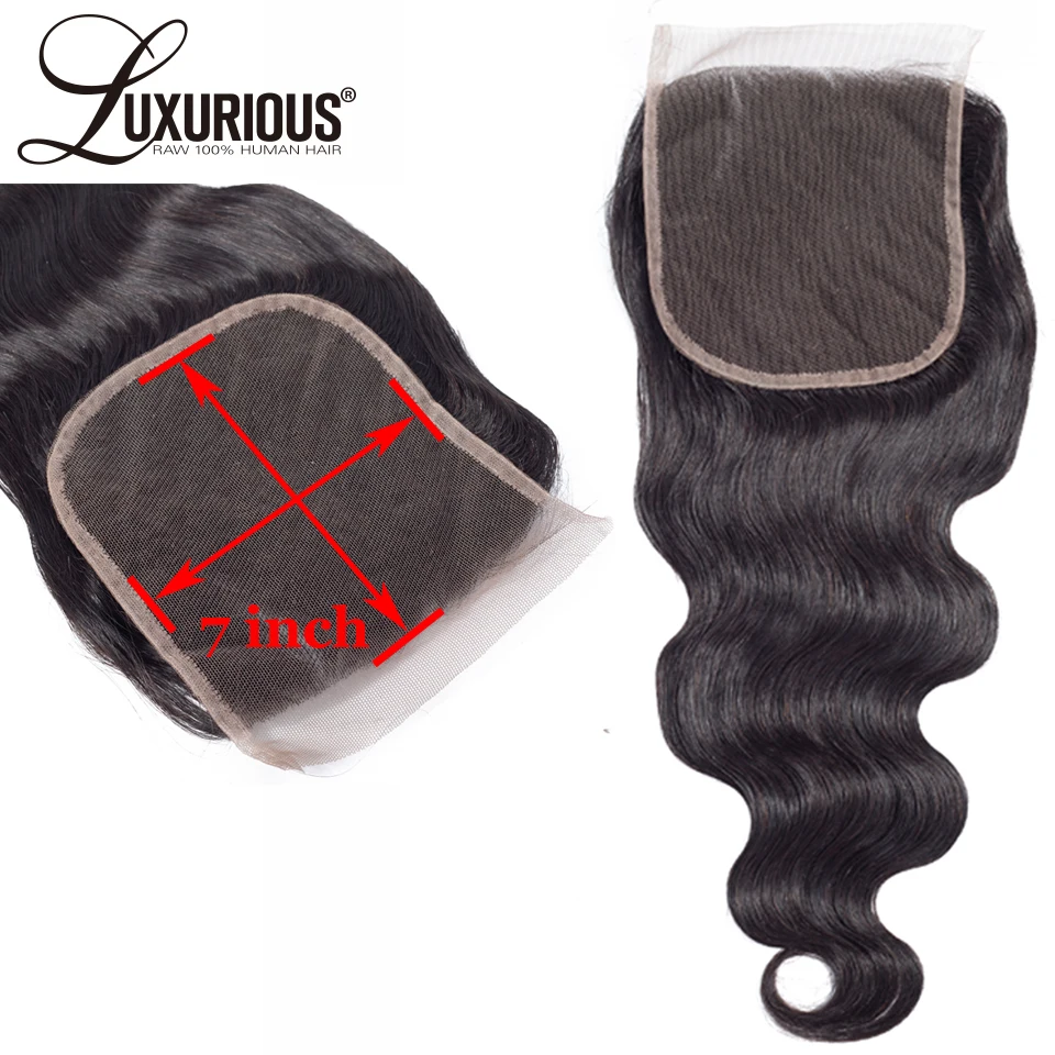 7x7 Lace Closure With Deep Parting Space Body Wave Brazilian Remy Hair Pre Plucked Lace Frontal Closure Human Hair Extensions
7x7 Lace Closure With Deep Parting Space Body Wave Brazilian Remy Hair Pre Plucked Lace Frontal Closure Human Hair Extensions