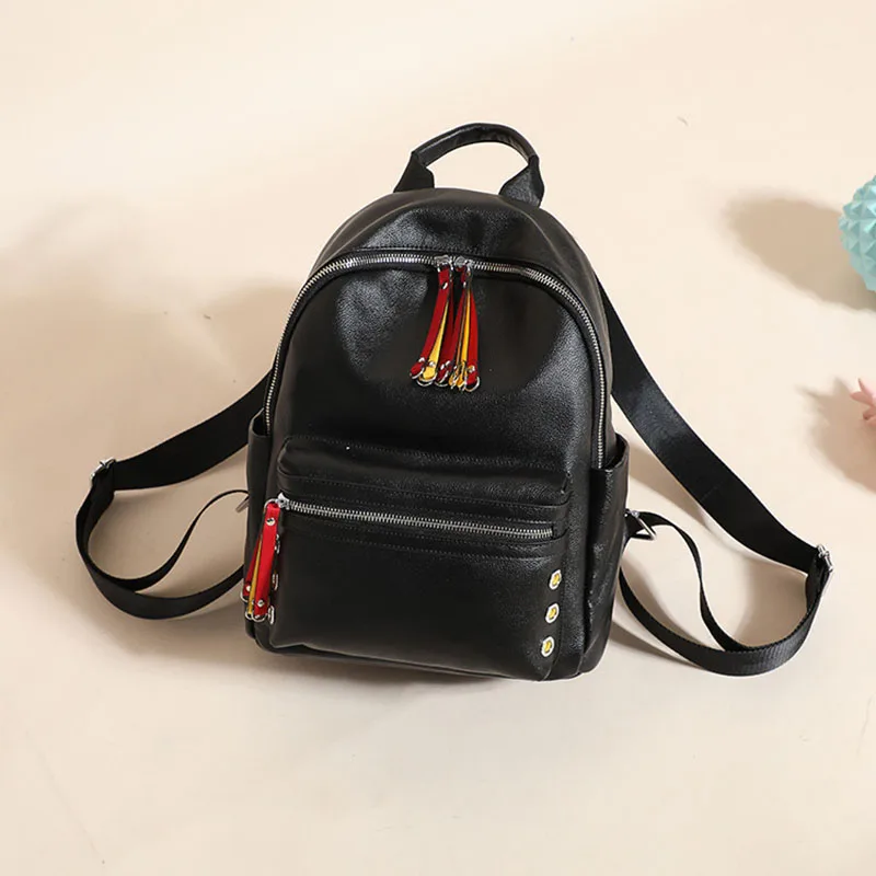 Fashion Women Backpack Genuine Leather Fashion Causal Colorful Puller Cowskin Female Shoulder Bag Backpacks For Girls
Fashion Women Backpack Genuine Leather Fashion Causal Colorful Puller Cowskin Female Shoulder Bag Backpacks For Girls