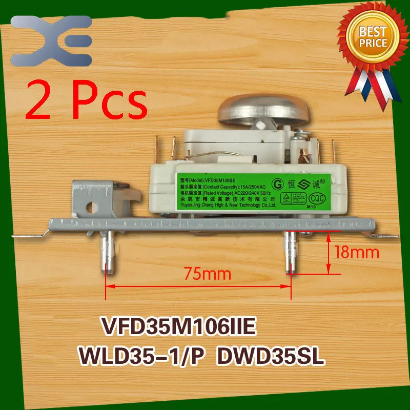 2Pcs Microwave Spare Parts Timer Oven VFD35M106IIE WLD35-1/P DWD35SL Microwave Oven Timer