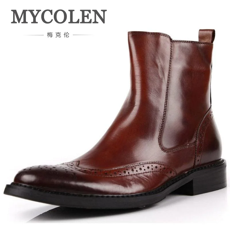 MYCOLEN Winter Vintage Motorcycle Boots Men Carving Shoes Men Cowhide Leather High Top Chelsea Boots Sapato Masculino
MYCOLEN Winter Vintage Motorcycle Boots Men Carving Shoes Men Cowhide Leather High Top Chelsea Boots Sapato Masculino