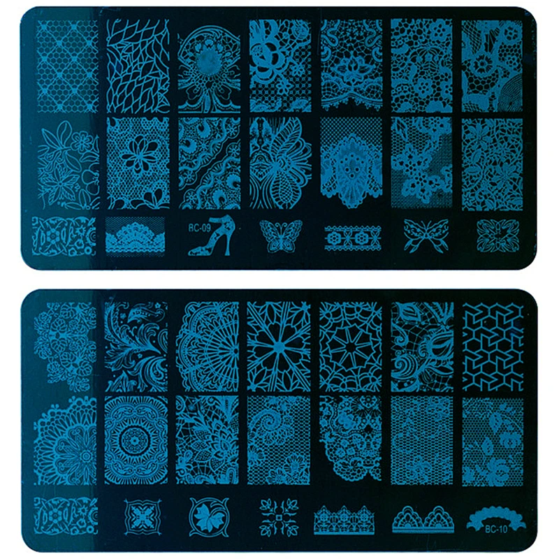 2PCS nail art stamping plates flower lace pattern manicure nail decoration supplies tools nail stamp plate new arrival
2PCS nail art stamping plates flower lace pattern manicure nail decoration supplies tools nail stamp plate new arrival
