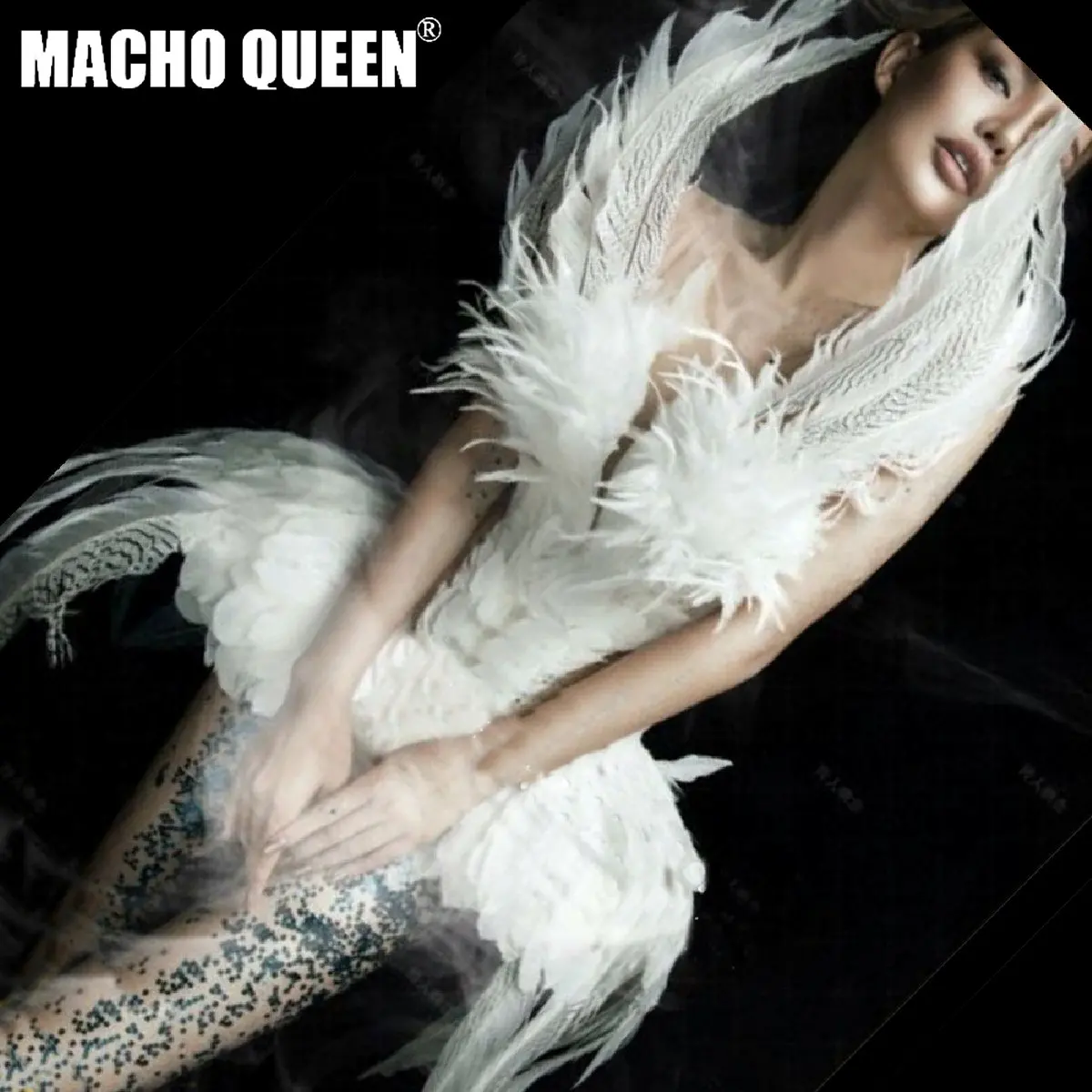 Drag Queen Costumes Festival Feather See Through Bodysuit Women Celebrity Birthday Outfit Stage Dance Stage Carvinal Wear
Drag Queen Costumes Festival Feather See Through Bodysuit Women Celebrity Birthday Outfit Stage Dance Stage Carvinal Wear
