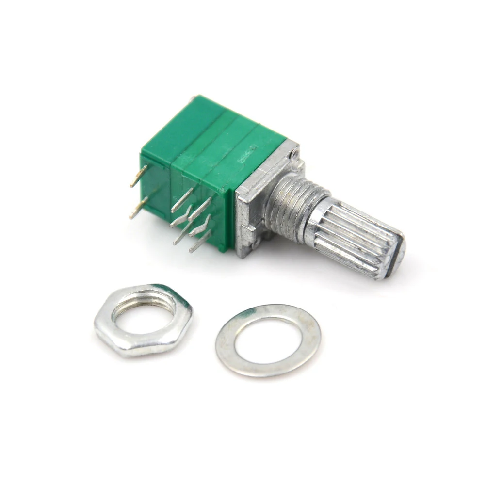 1pcs 8pin RV097NS Dual Potentiometer B50K With Switch Audio / Power Amplifier / Sealing Potentiometer
1pcs 8pin RV097NS Dual Potentiometer B50K With Switch Audio / Power Amplifier / Sealing Potentiometer
