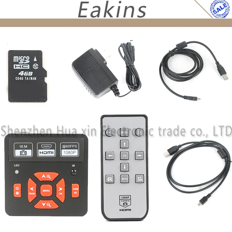 16MP Full HD 1080P 60FPS HDMI USB HD Output Industry C-Mount Microscope Video Camera + Remote Control+ TF Card
16MP Full HD 1080P 60FPS HDMI USB HD Output Industry C-Mount Microscope Video Camera + Remote Control+ TF Card