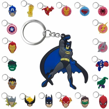 1pcs PVC Keychain Cartoon Figure Marvel Avenger Key Chain Anime Hulk Batman Key Ring Super Hero Kid Toy Holder Christmas Gift
1pcs PVC Keychain Cartoon Figure Marvel Avenger Key Chain Anime Hulk Batman Key Ring Super Hero Kid Toy Holder Christmas Gift