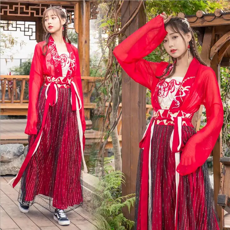 Asian China Japan Korea Thailand Vietnam Sweet Girl Unique Red traditional Kimono Dress Radiate waist blouse + skirt Hanfu suits
Asian China Japan Korea Thailand Vietnam Sweet Girl Unique Red traditional Kimono Dress Radiate waist blouse + skirt Hanfu suits