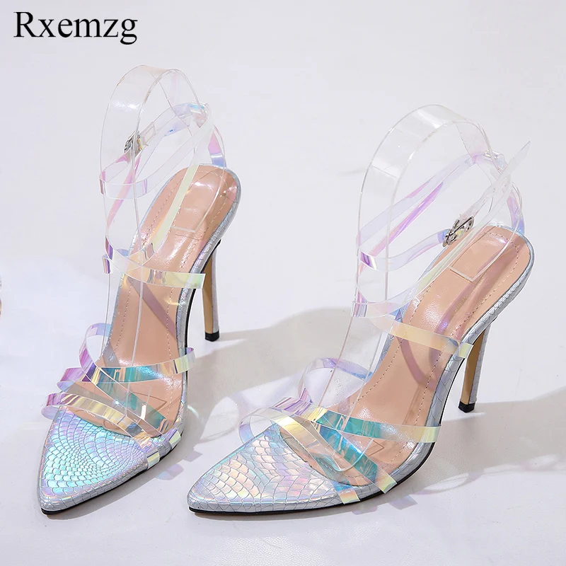 Rxemzg Colorful PVC sexy shoes women summer new open toe cross-strap silver high heels sandals woman party wedding shoes size 40
Rxemzg Colorful PVC sexy shoes women summer new open toe cross-strap silver high heels sandals woman party wedding shoes size 40